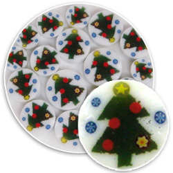 96 Coe Christmas Tree Millefiori - Stained Glass Express