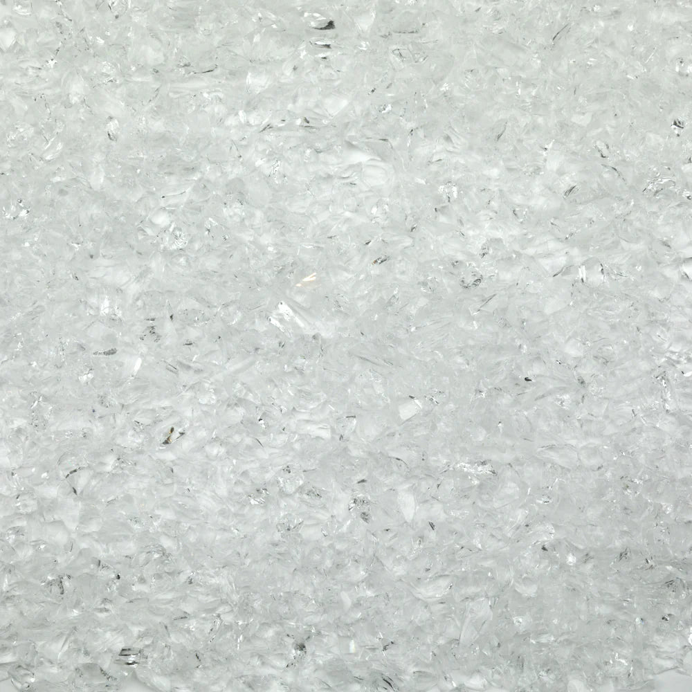 96 Coe Frit Transparent Coarse 8oz. - Stained Glass Express