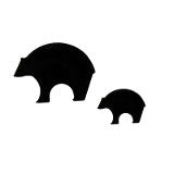 96 Coe Precut Bear Black - Stained Glass Express