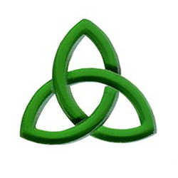 96 Coe Precut Celtic Knot Green - Stained Glass Express