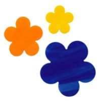 96 Coe Precut Flower Opal Orange - Stained Glass Express