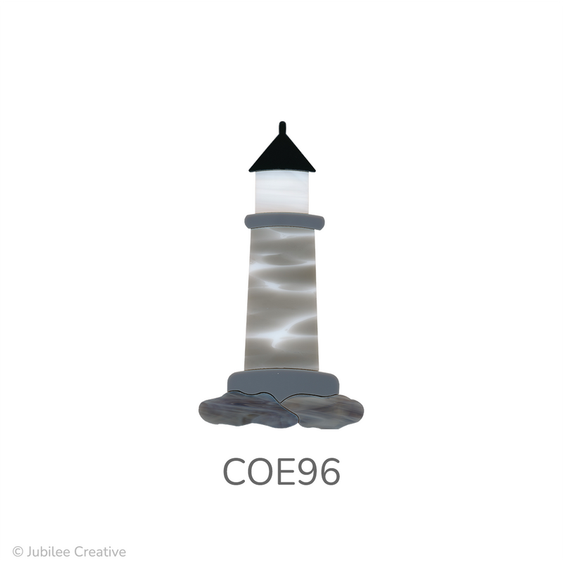 96 Coe Precut Lighthouse P - Stained Glass Express
