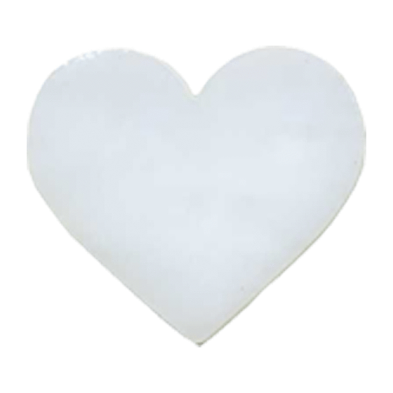 96 Coe Precut Mini Hearts 3 Pack White - Stained Glass Express