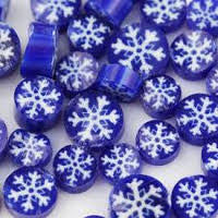 96 Coe Snowflakes Millefiori - Stained Glass Express
