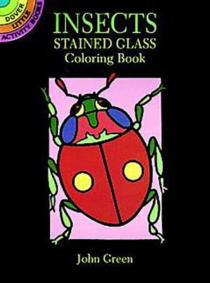 Book-Stained Glass Coloring Insects
