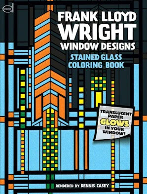 Book Coloring Frank Lloyd Wright Window Designs