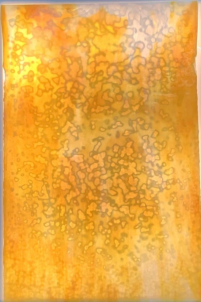 Amber & Yellow On White Mottled - Stained Glass Express