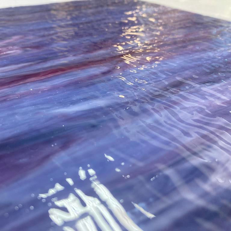 Blue, Purple, White Ripple