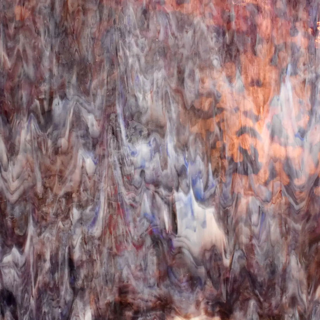 Artisan Purple, Blue, White Mottle - Stained Glass Express