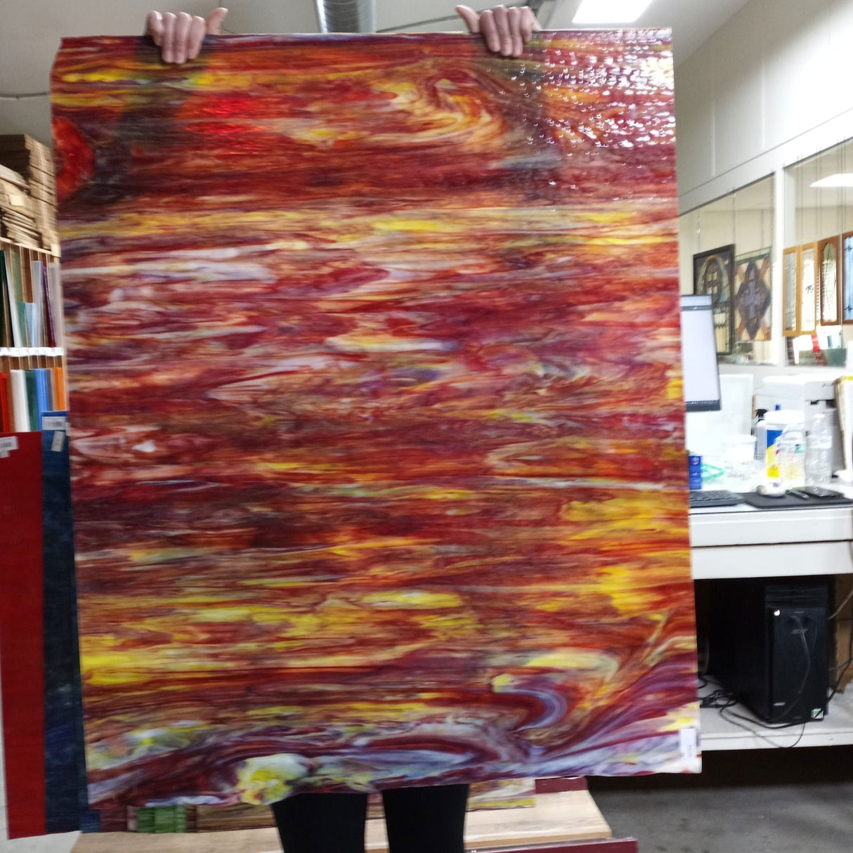 Artisan Red, Yellow, White - Stained Glass Express