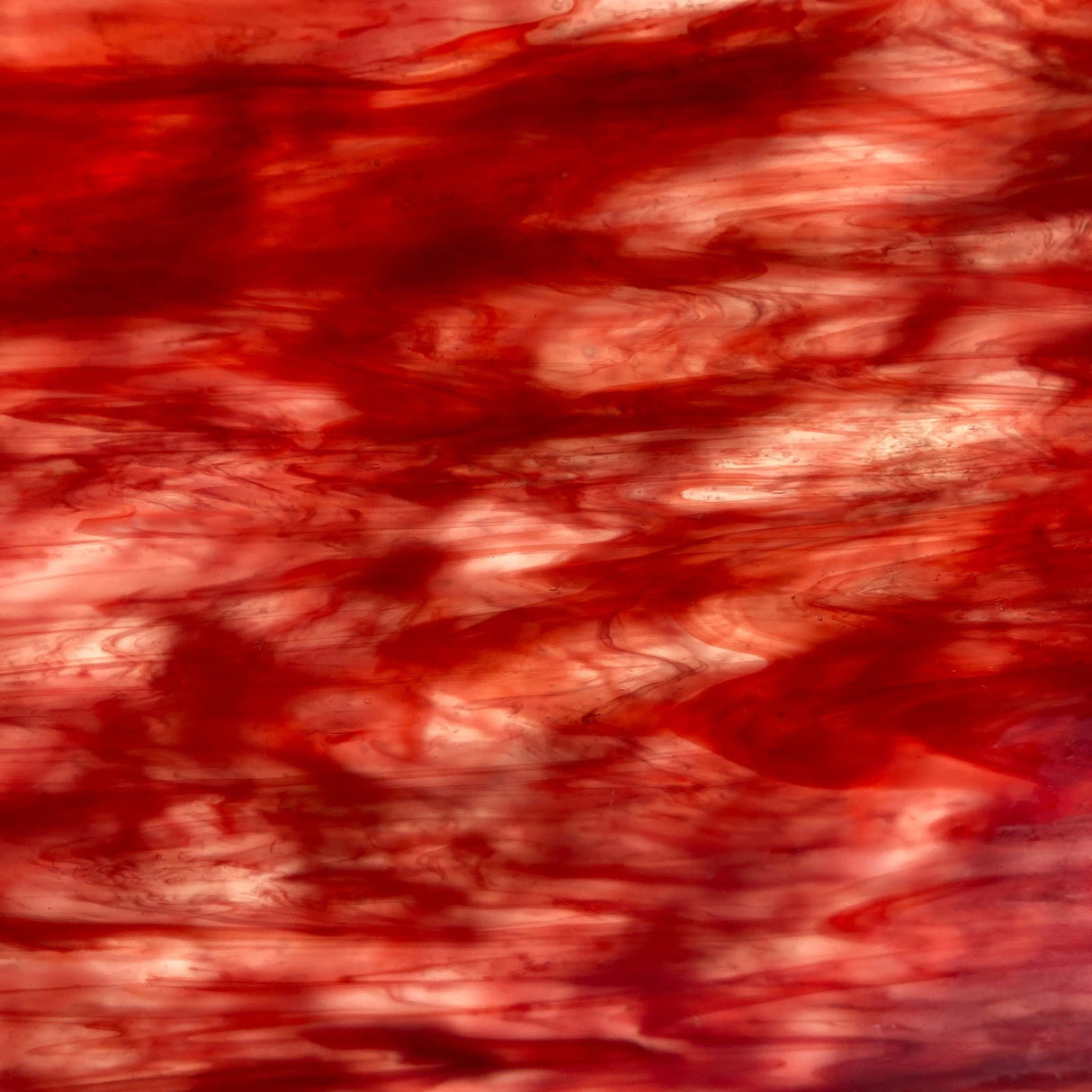 Artisan White, Red Flemish - Stained Glass Express
