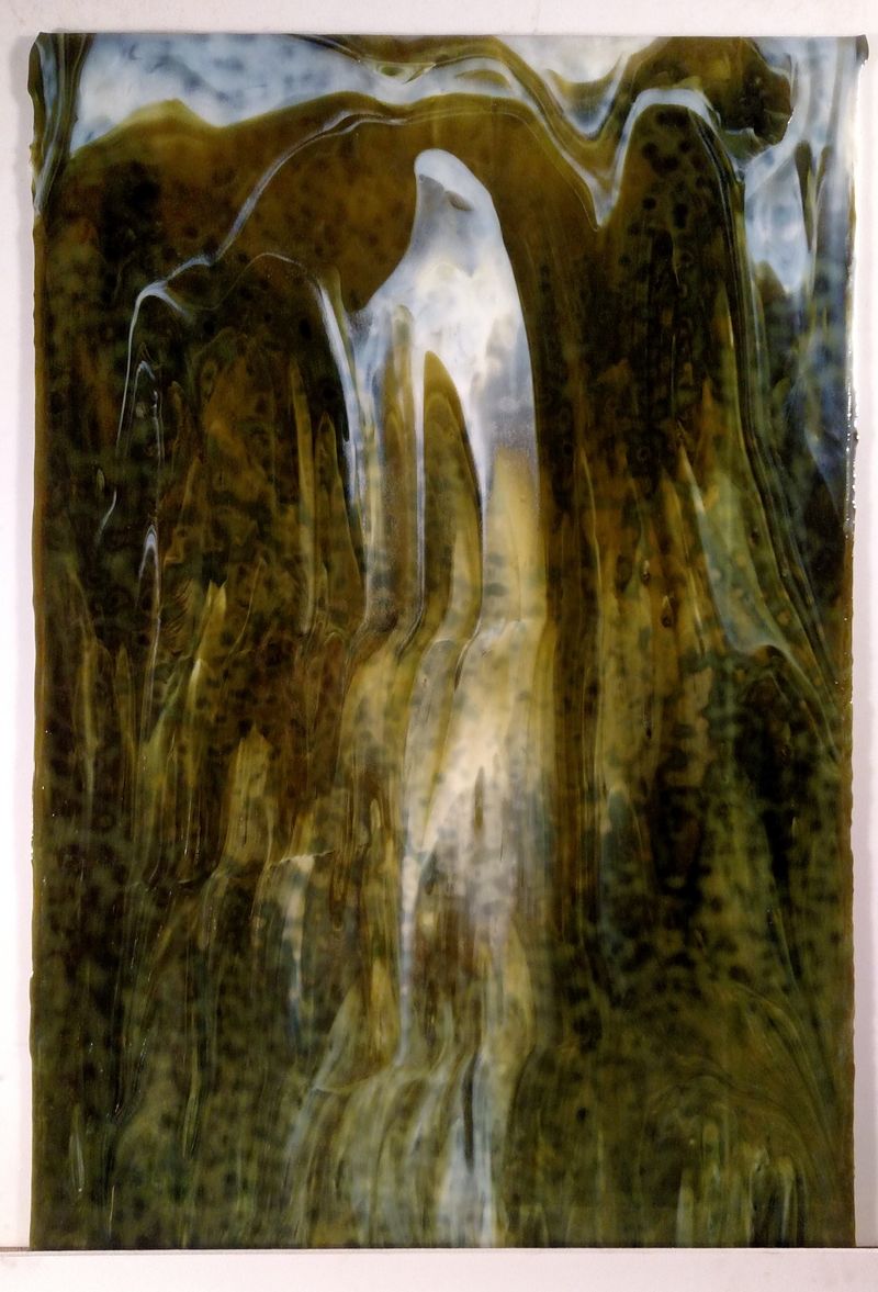 Avocado & White High Strike - Stained Glass Express