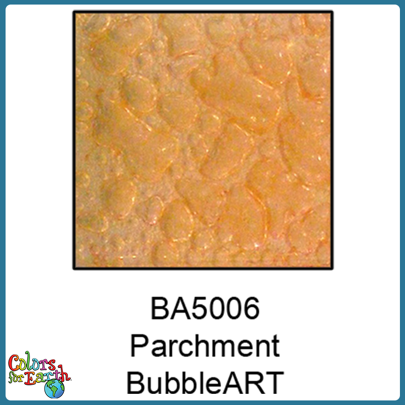 Colors For Earth Parchment BubbleART Enamel Glass Paint