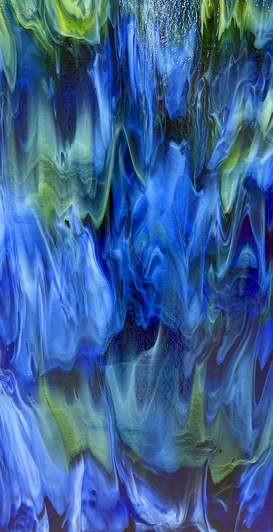 Royal Blue, Spring Green w/ White