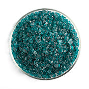 90 COE Frit Transparent Coarse Peacock Blue