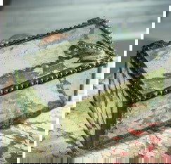 BOX, 2X3 GREEN BLK PATINA - Stained Glass Express