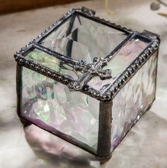 BOX W/CROSS - Stained Glass Express