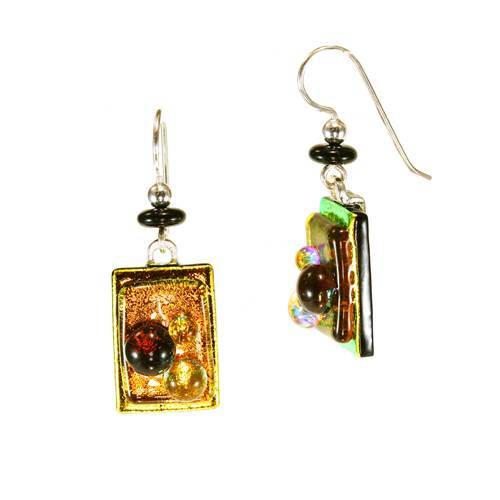 Earring Fused Textured
