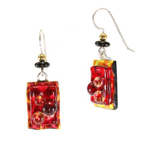 Earring Fused Textured