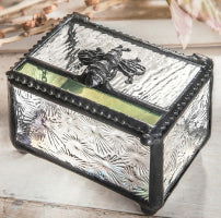 Bee Trinket Jewelry Box - Stained Glass Express