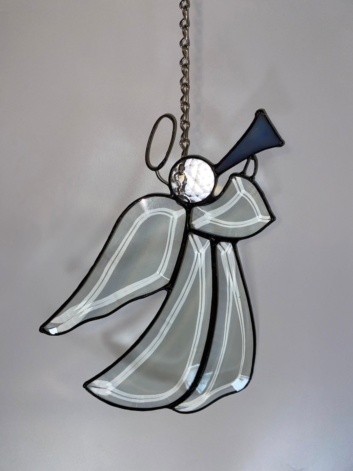 Bevel AngelCluster W/Horn - Stained Glass Express