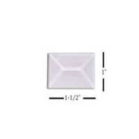 Bevel Clear Rectangle 1 " x 1 1/2" - Stained Glass Express