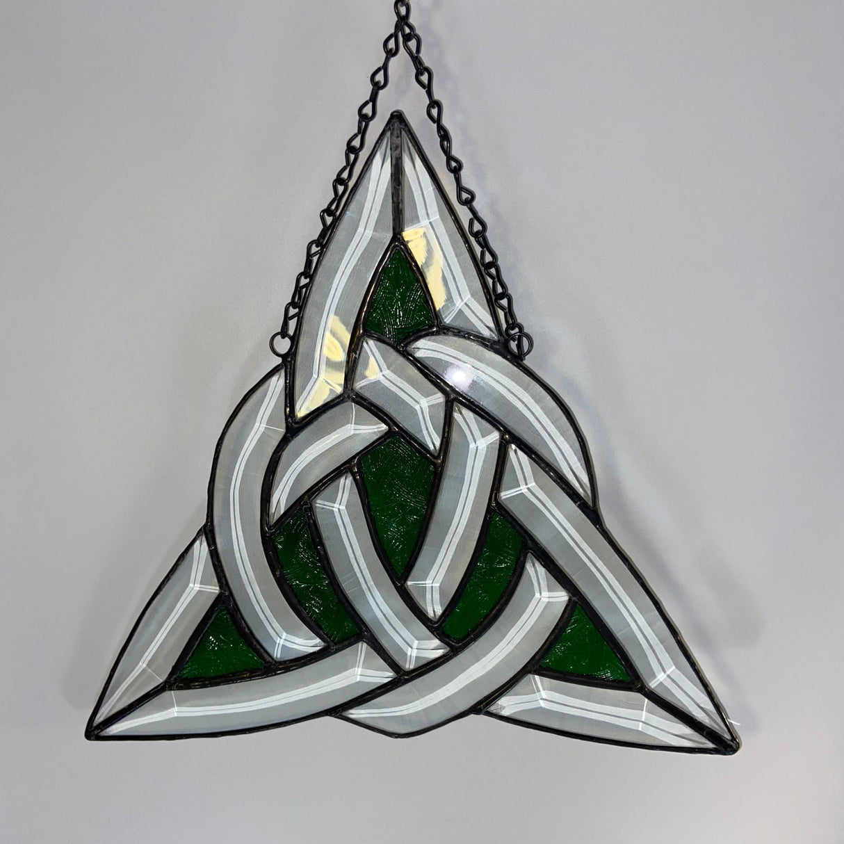 Bevel Cluster Celtic Triangle - Stained Glass Express