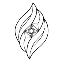 Bevel Cluster Sparkly Swirl - Stained Glass Express