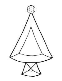 Bevel Cluster Tree Ornament - Stained Glass Express