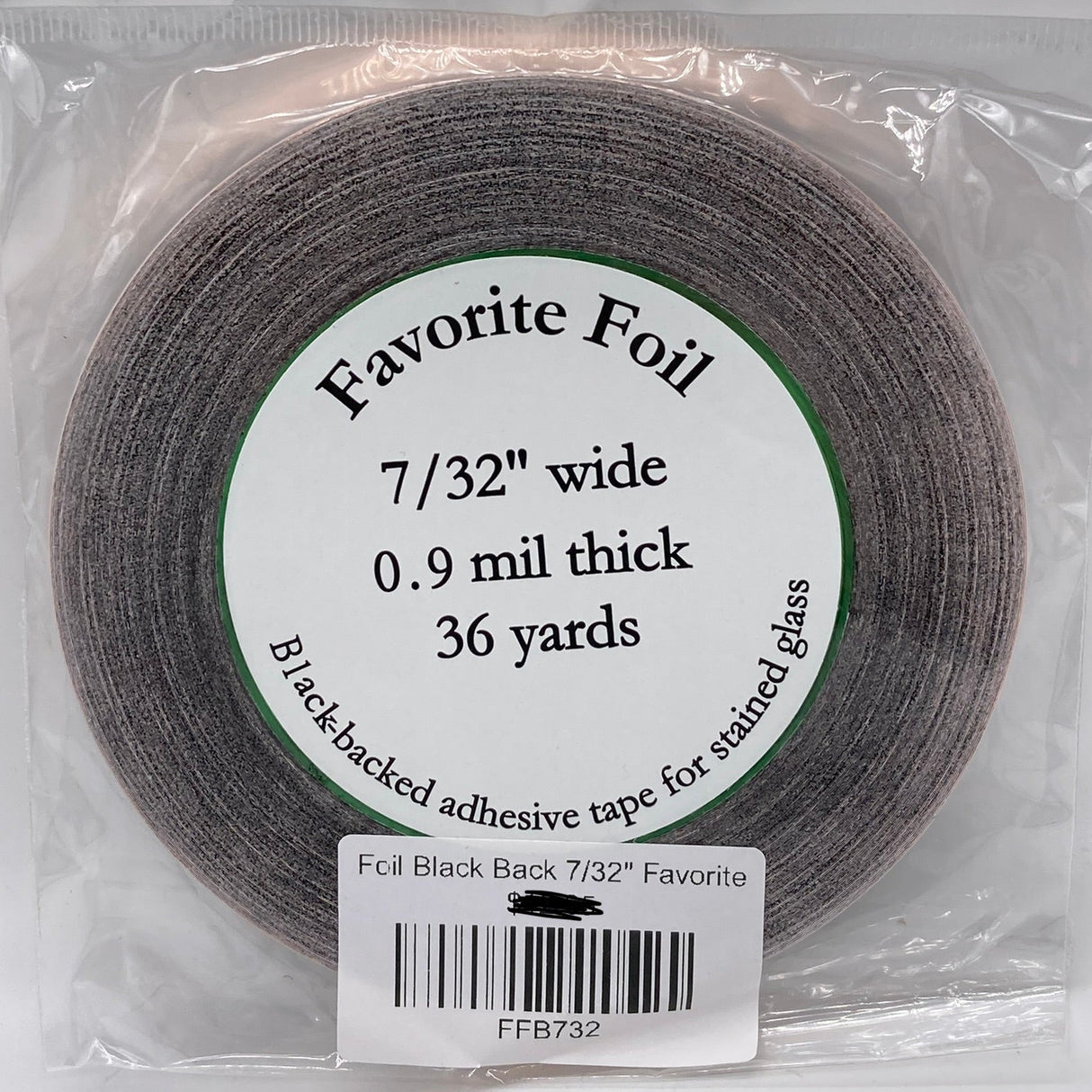 Favorite Foil Black Back 7/32"