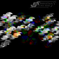 Black Sphere Opal 4mm 33 COE - Stained Glass Express