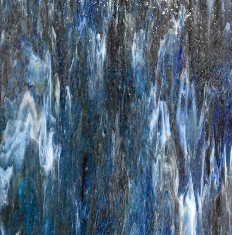 Blue, Green, Purple, White Ripple - Stained Glass Express