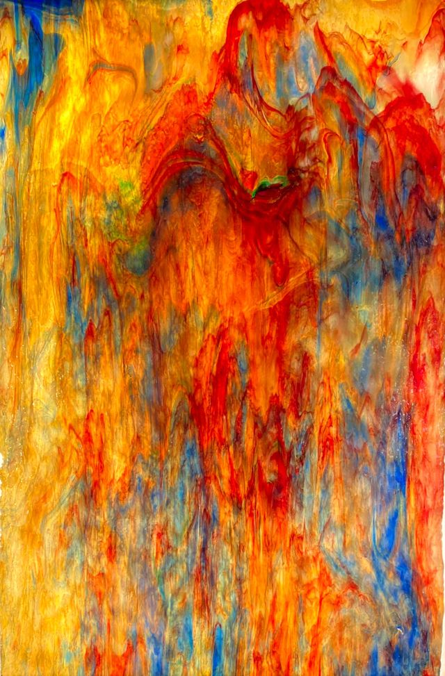 Blue, Red, Yellow, Green, Gold Pink Irid - Stained Glass Express