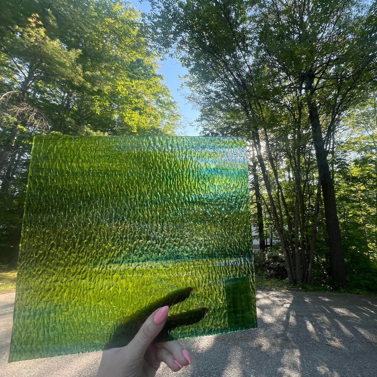 Blue and Green Granite Cathedral - Stained Glass Express