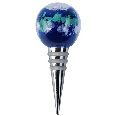 Bottle Stopper Earth - Stained Glass Express