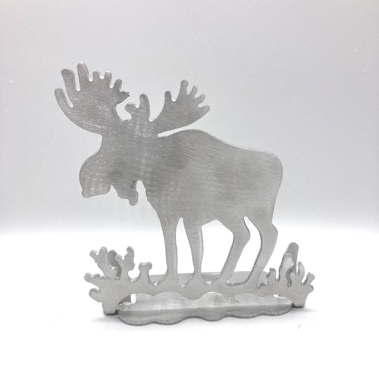 Stand Brushed Aluminum Moose