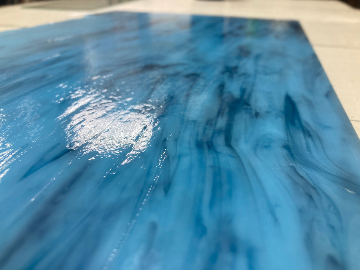 90 COE Glacier Blue and Black Opal with Aventurine Blue