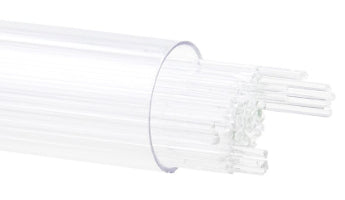 Bullseye Stringer Clear Transparent 90 COE - Stained Glass Express