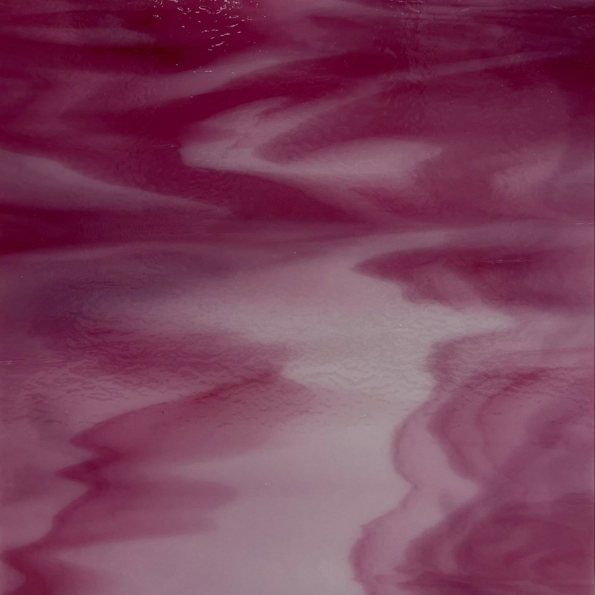 90 COE White Opal with Cranberry Pink