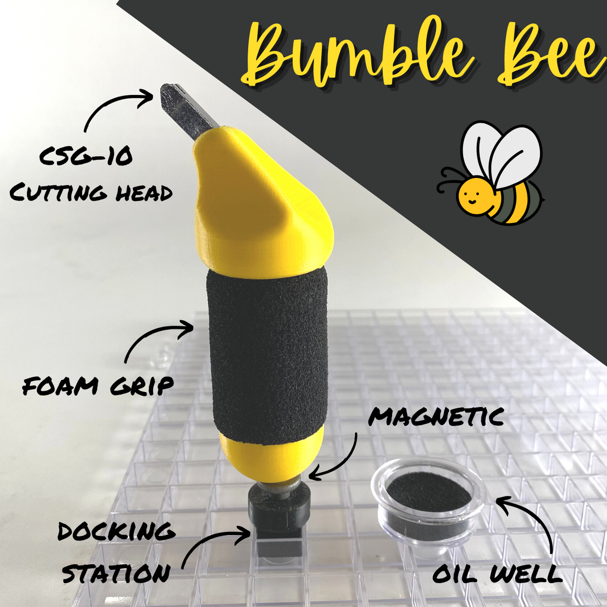 4.25" Bumble Bee Handheld Cutter