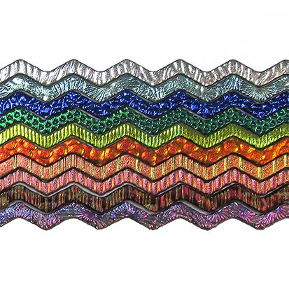 CBS Taste of Texture Wavy Firestrips Black Dichro 96 COE