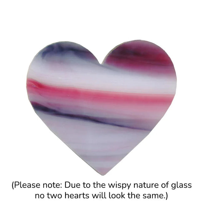 90 Coe Precut Heart Purple Streaky Limited