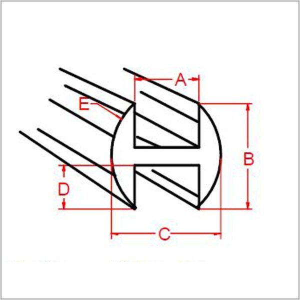 Came Lead H Rd 7/32" - Stained Glass Express