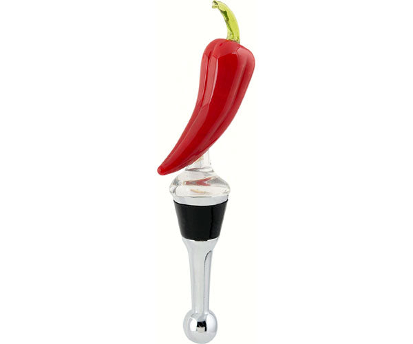Chilli Peepper Bottle Stoper - Stained Glass Express
