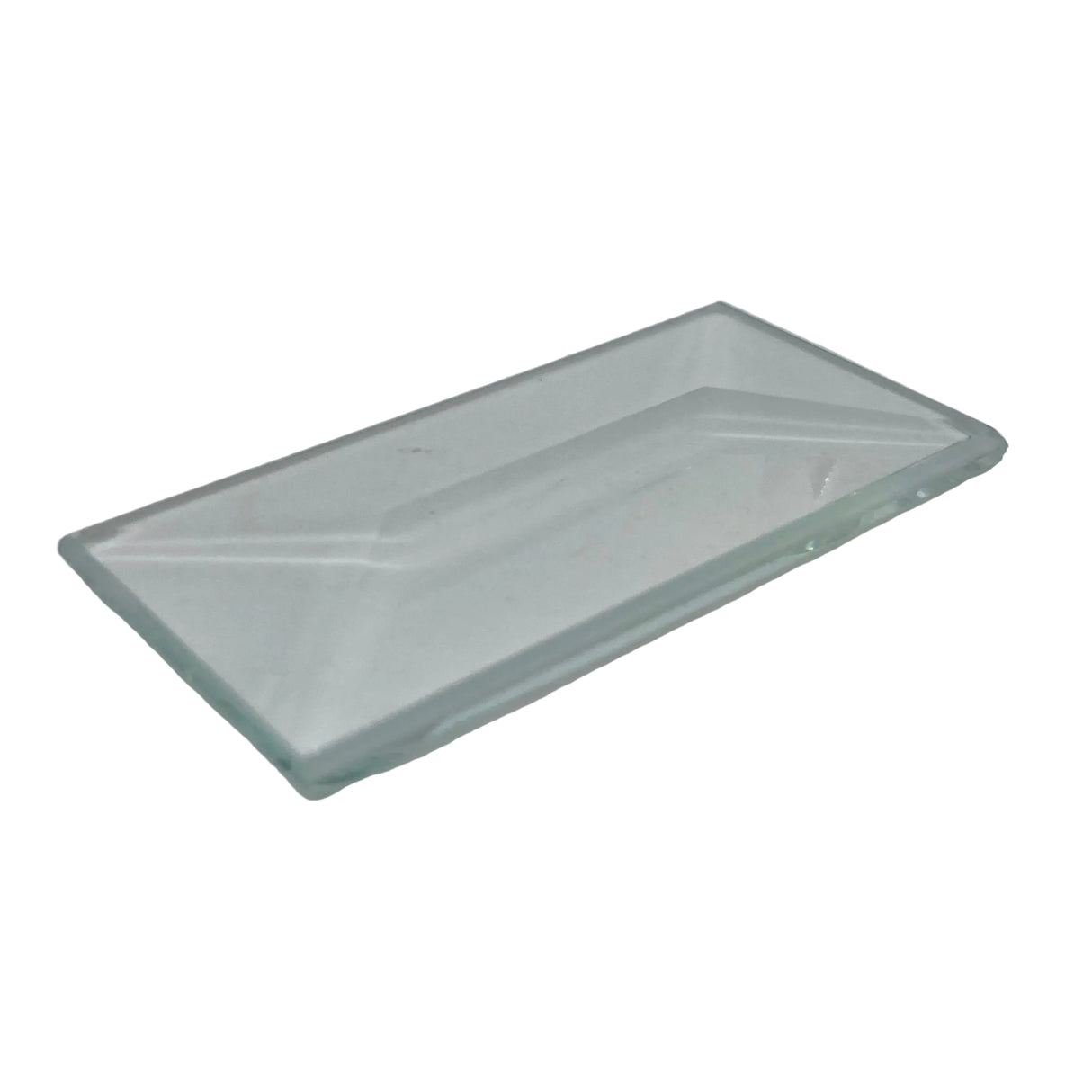 Bevel Clear Rectangle 1" x 2"