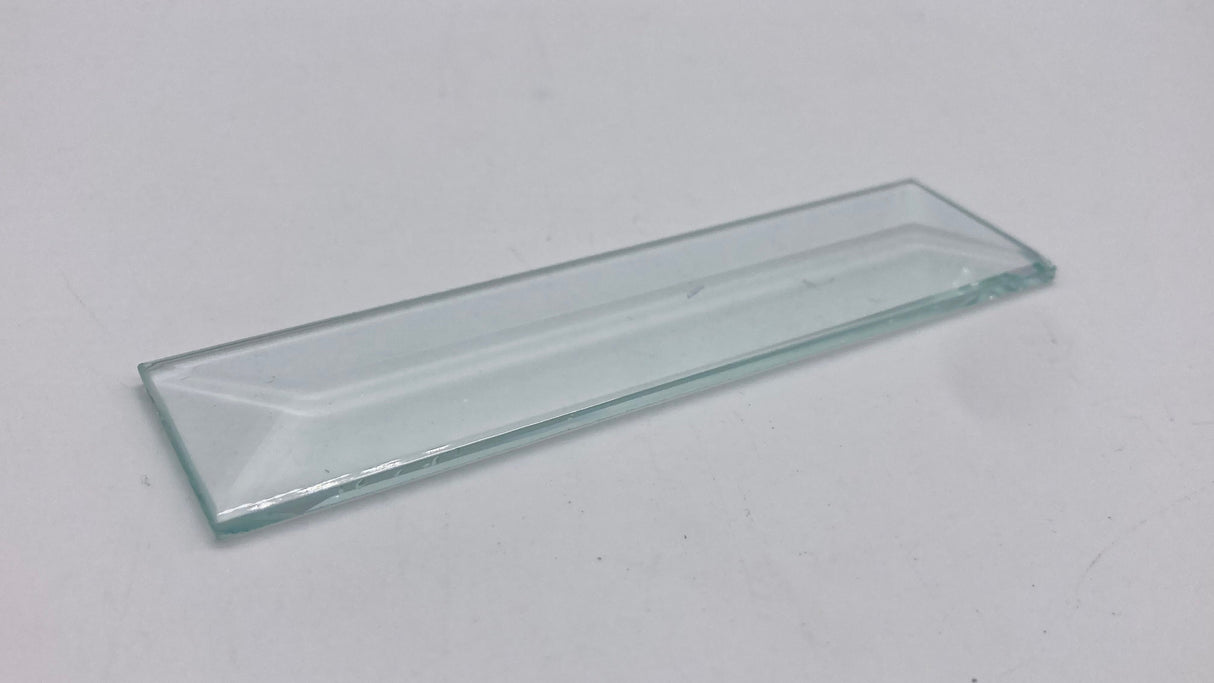 Bevel Clear Rectangle 2"x 6"