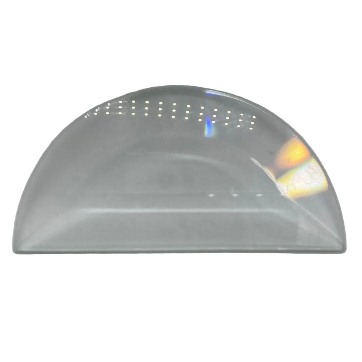 Bevel Clear Half Circle 4"