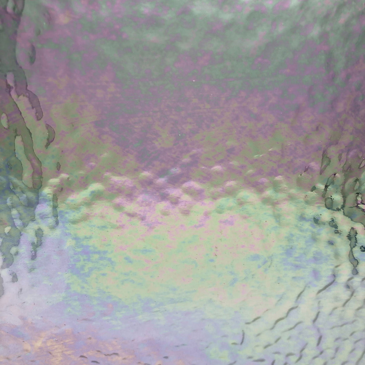 Clear Ripple Iridized Cathedral - Stained Glass Express