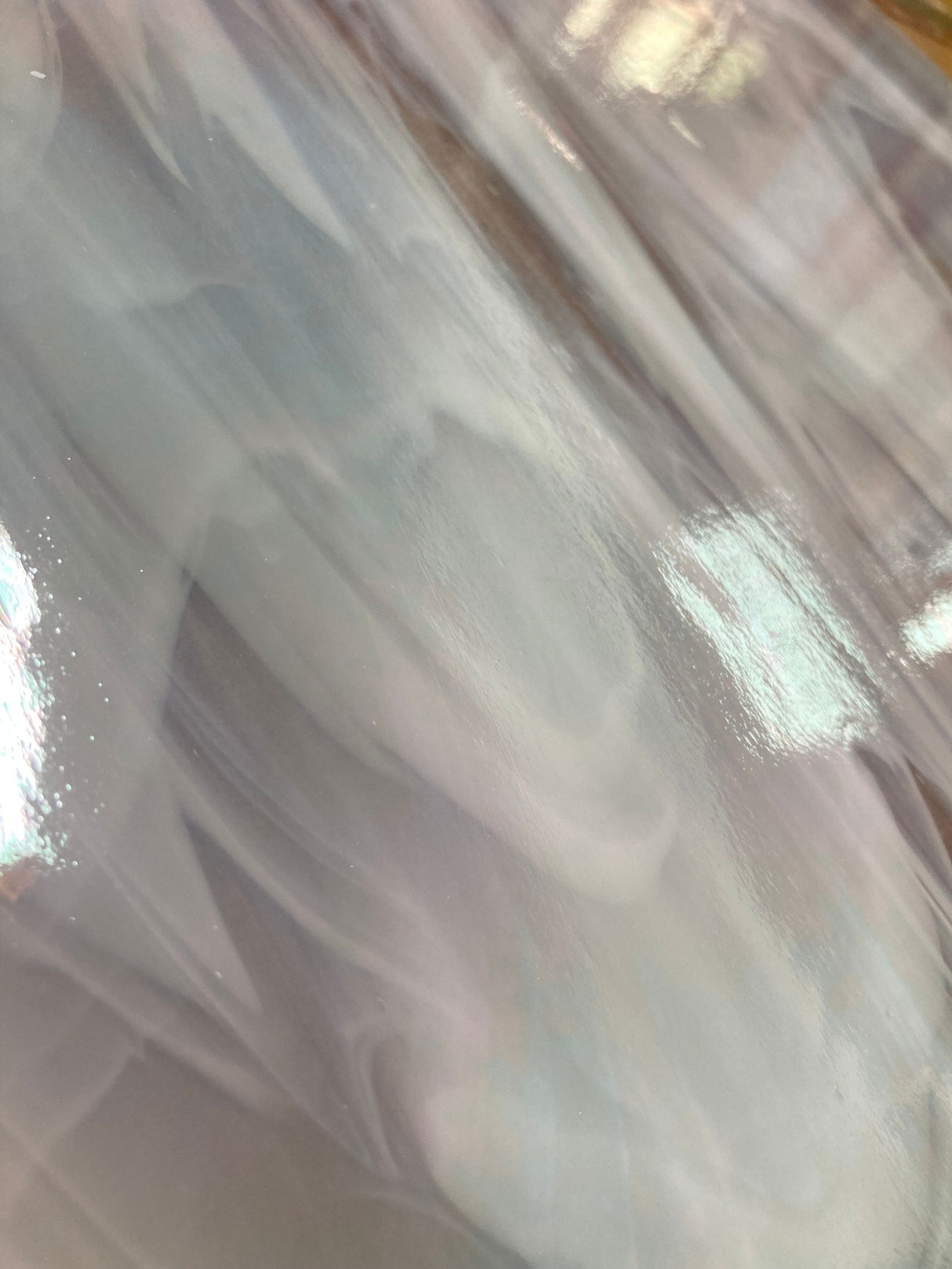 Clear White Irid Non fusible - Stained Glass Express