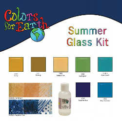 Colors For Earth Summer Glass Paint Kit - Stained Glass Express